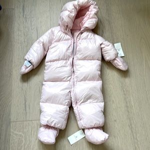 Ralph Lauren Water-Repellent Down Snowsuit Set size 9 months pink